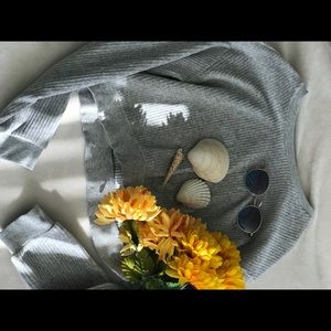 Lighter Gray Corduroy Sweatshirt